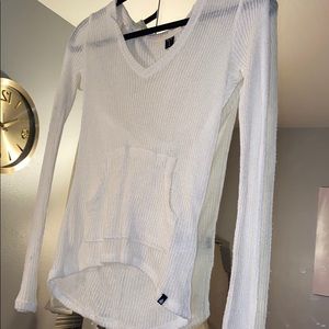 Volcom cream sweater (beach coverup)